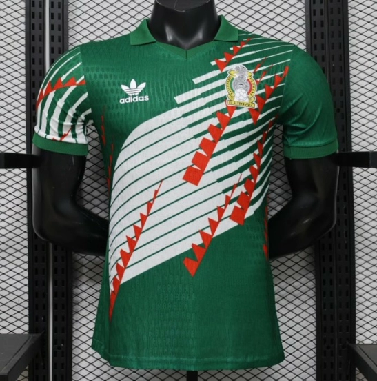 Player Version 2027 Mexico Home Green with Diagonal Graphic Jersey