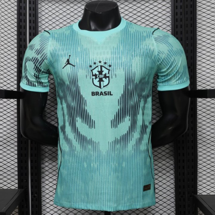 Player Version 26/27 Brazil Mint Green & Black Pattern Special Edition Jersey