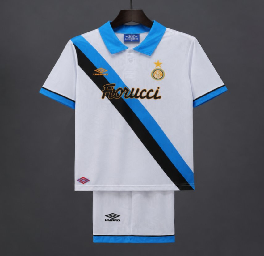 Retro Kids 94/95 Inter Milan Away White Jersey