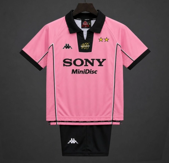 Retro Kids 97/98 Juventus Pink Away Jersey