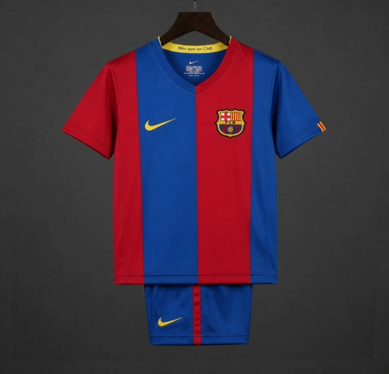 Retro Kids 06/07 FC Barcelona Home Jersey