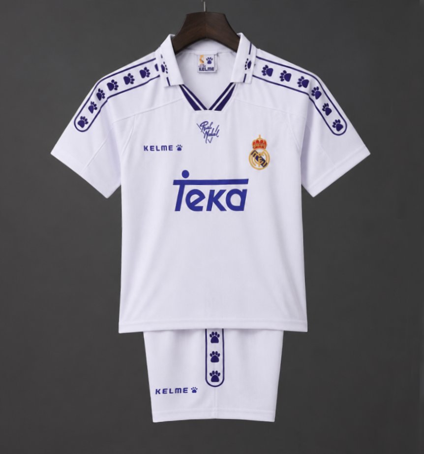 Retro Kids 94/96 Real Madrid Home Jersey