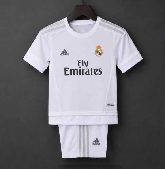 Retro Kids 15/16 Real Madrid Home Jersey