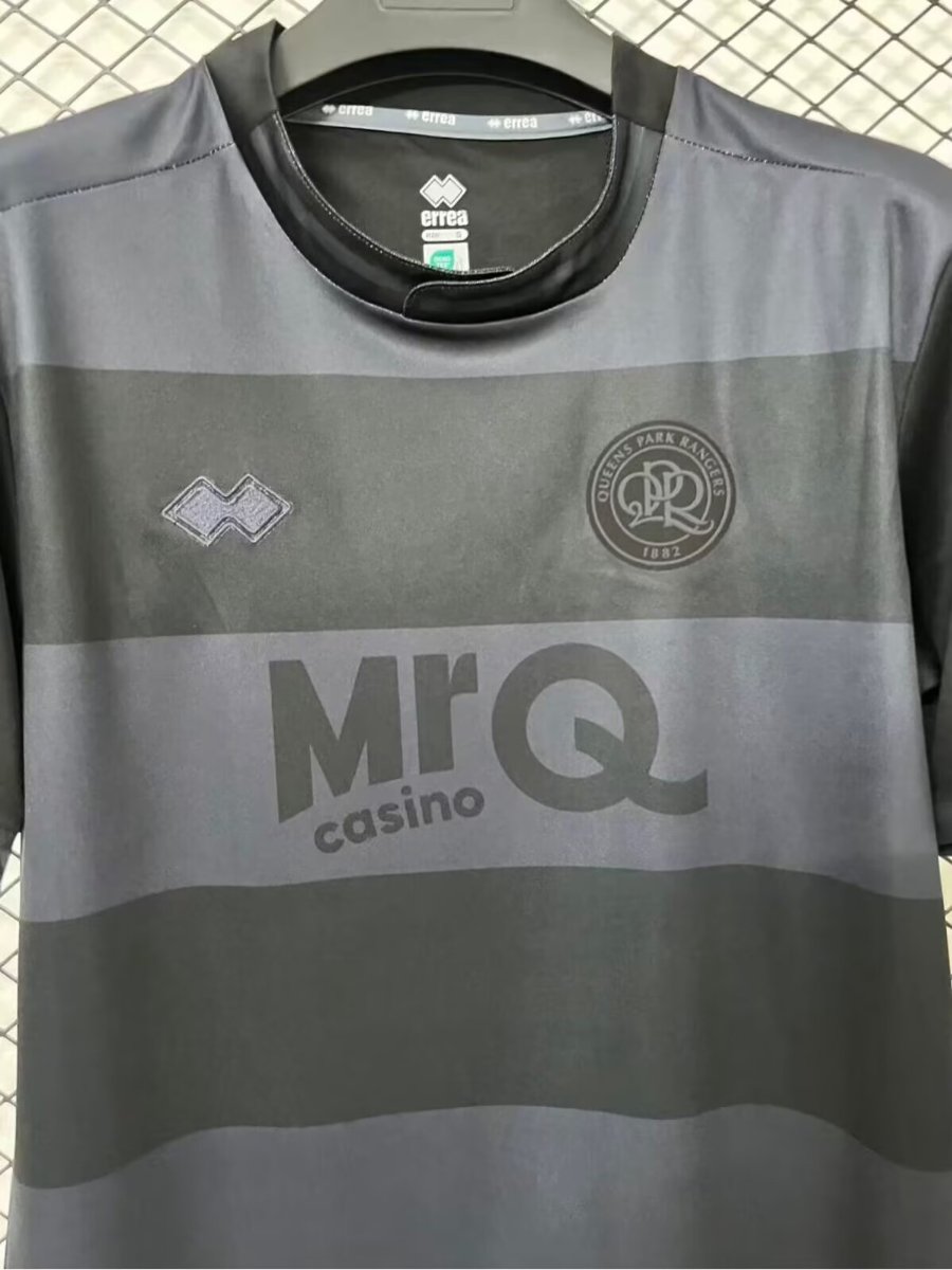 26/27 Queens Park Rangers Black & Dark Grey Stripes Third Jersey