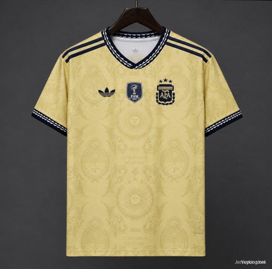 2026 Argentina Commemorative Gold  Jersey