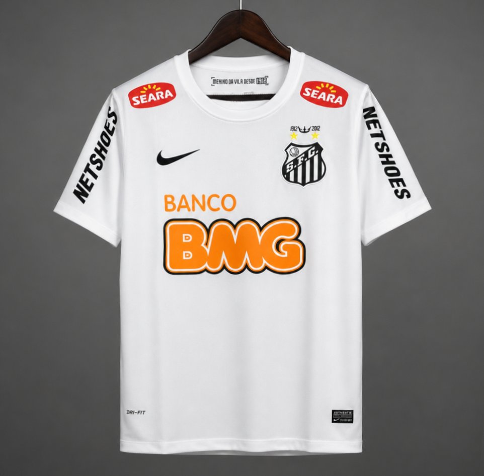 Retro 11/12 Santos Home Jersey