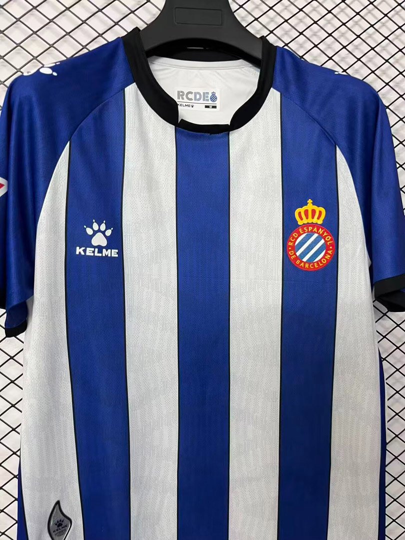 26/27 Espanyol Home Blue&White Stripe Jersey