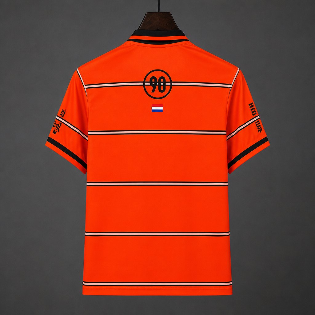 2026 Netherlands x Travis Scott Cactus Jack Total 90 Retro Orange/Black Jersey