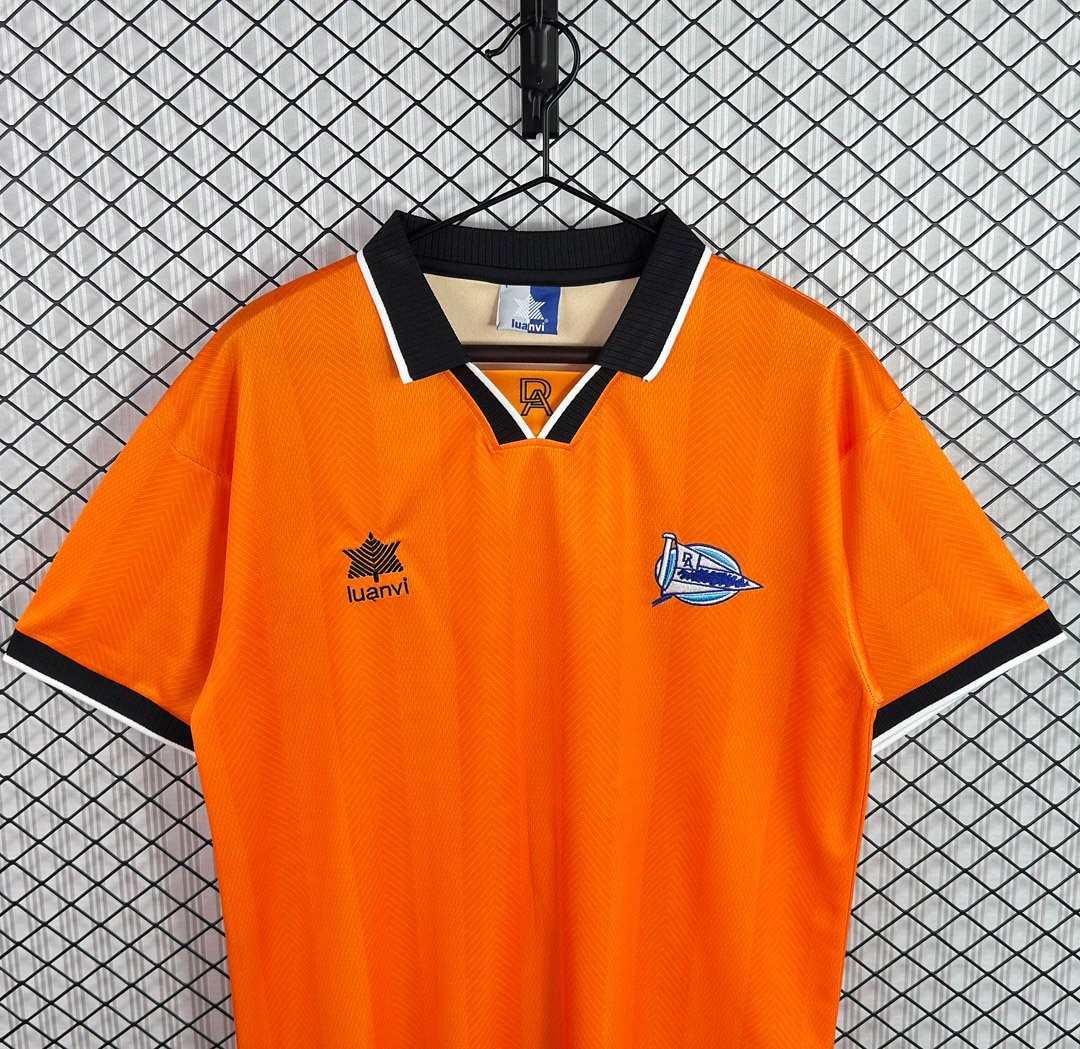 Retro 99/02 Alaves Away Orange Jersey