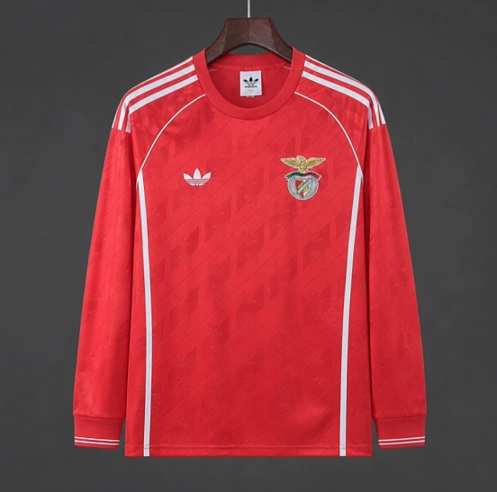 26/27 Benfica Home Vintage Long Sleeve Sweatshirt
