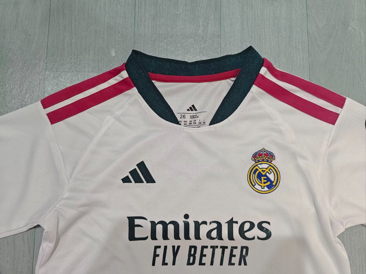 26/27 Kids Real Madrid Home Long Sleeve Jersey
