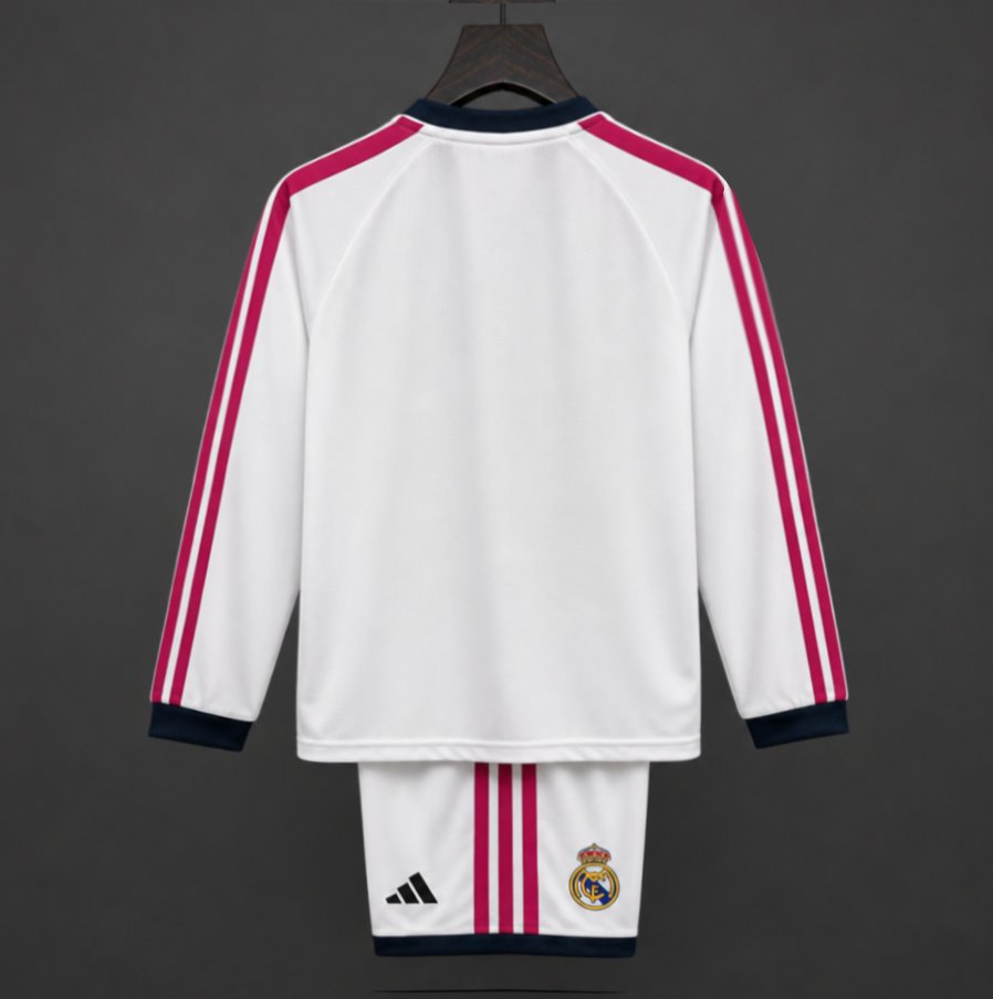26/27 Kids Real Madrid Home Long Sleeve Jersey