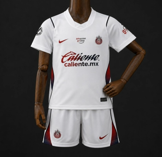 26/27 Kids Chivas Guadalajara Away White Jersey