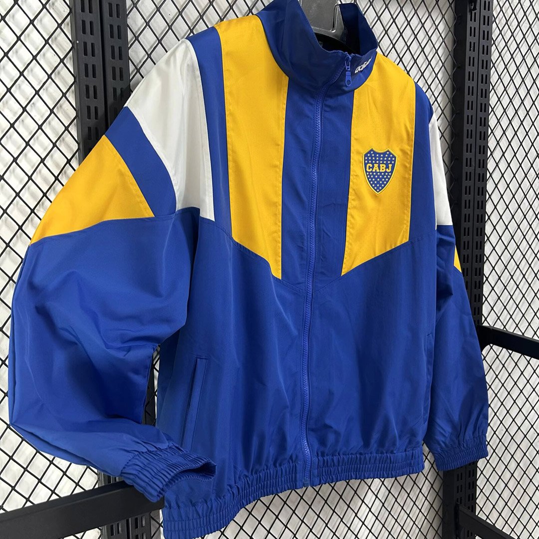 26/27  Boca Juniors EQT Blue Full Zipper Windbreaker
