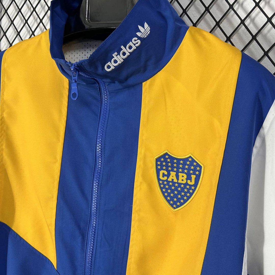 26/27  Boca Juniors EQT Blue Full Zipper Windbreaker